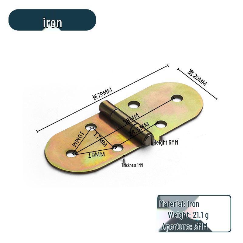 Zinc Alloy 180° Invisible Folding Table Hinge for Flip-Top Dining Tables