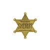 European & American Creative Police Badge Brooch - Retro Six-Pointed Star Medal Pin for Clothing Accessories