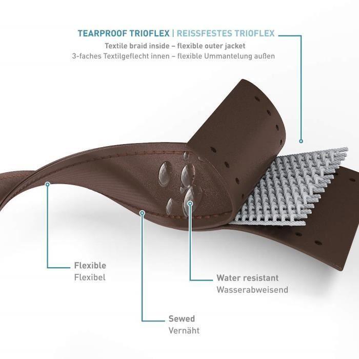 Laisse - PetTec - 2m - Résistante Aux Intempéries - Imperméable - Pour Chiens Jusqu'à 50kg