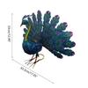 Metal Peacock Statue Decorative Sculpture Figurine Ornament Decoration Outdoor Garden Yard Gift Supplies
