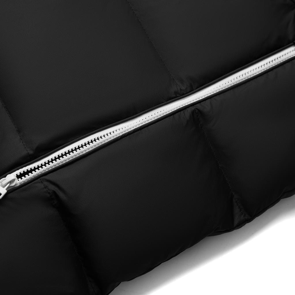 Li Ning Comfortable Casual Simple Stand Collar Zipper Letter Warm Vest Unisex Vests Black AMRV065-1