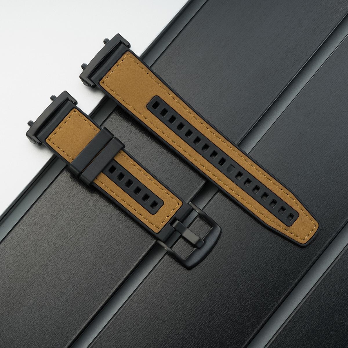 

Кожано-силиконовый ремешок для Amazfit T Rex 3/2, спортивный, женский, мужской, браслет, ремешок, петля для Amazfit T-Rex/T-Rex Pro 2Ultra, аксессуар For T Rex 3 светло-коричневого