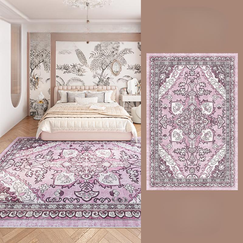 Bohemian Style Carpets for Living Room Large Area Bedroom Decor Purple Carpet Thick Plush Lounge Floor Mat Fluffy Soft Study Rug