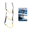 Boat Rope Ladder 3 Step Foldable Soft Swim Ladder for Inflatable Boat Kayak Canoe Fluorescent Green