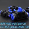 Pneumatic Parts 4mm 6mm 8mm 10mm 12mm Improvement Pneumatic Air 2 Way Quick Fittings Push Connector Tube Hose Plastic