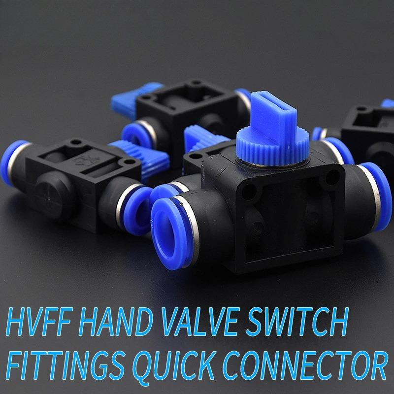 Pneumatic Parts 4mm 6mm 8mm 10mm 12mm Improvement Pneumatic Air 2 Way Quick Fittings Push Connector Tube Hose Plastic
