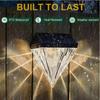 2PCS Solar Wall Lamp LED Outdoor Landscape Lighting Waterproof Security Light for Garden Courtyard Fence Pathway Yard Decoration