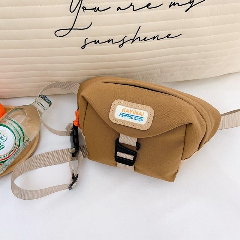 

Повседневная детская сумка кроссбоди с дизайном с буквенным принтом хаки