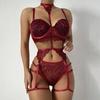 Porno Frauen Dessous Set Spitze Bh Aushöhlen Tanga Strumpfband Set Sexy Frauen Unterwäsche Sex Produkt