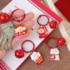 Resin Maneki-neko Keyring Kawaii The God of Wealth Keychain Cartoon Fortune Cat Pendant  Unisex