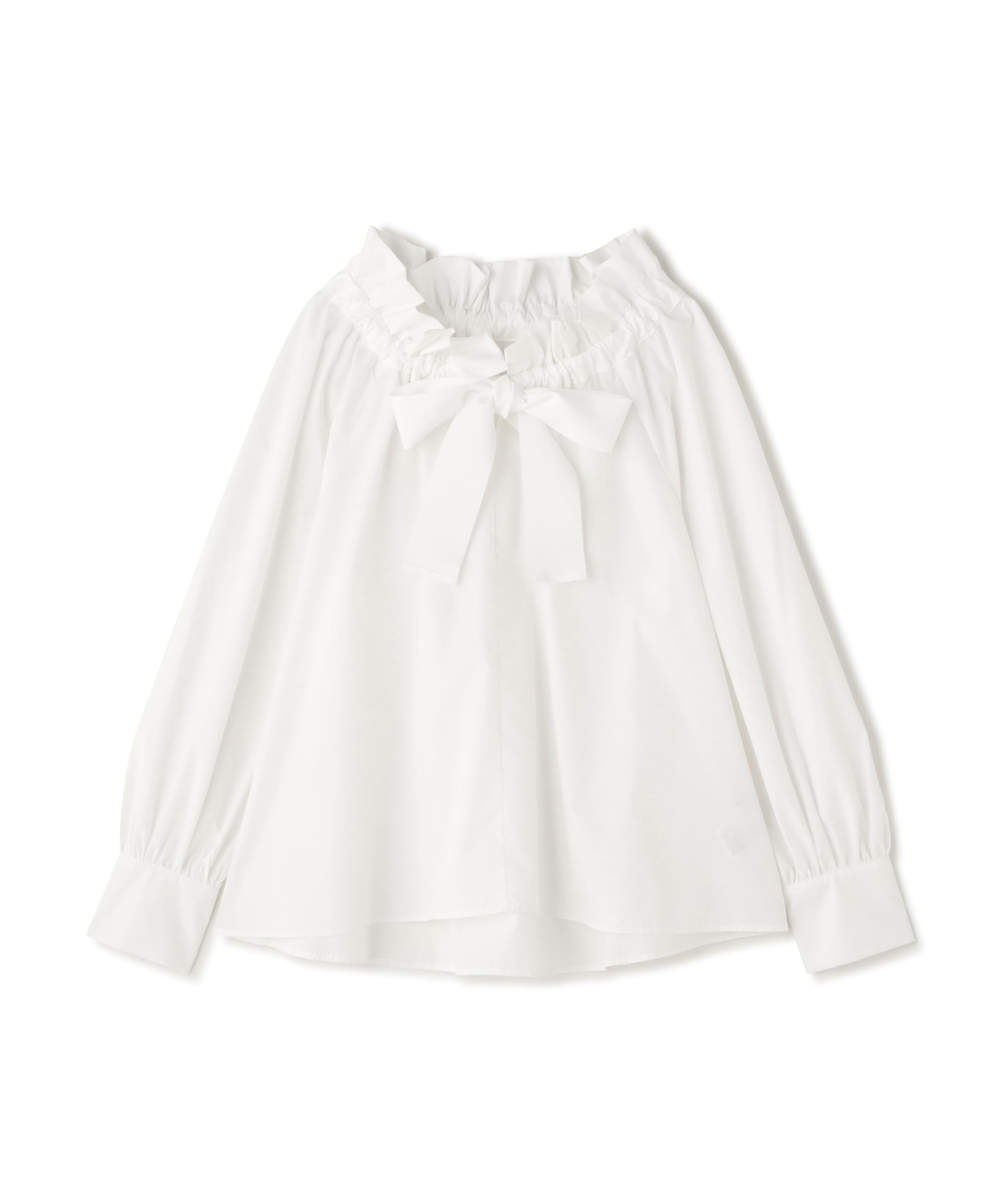 

Natural Beauty Basic Grosgrain Ribbon Women s Blouse, Off-White