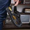 Sommer Neue Baotou Hausschuhe Männer Handgemachte Echtes Leder Casual Sandalen Rutschfeste Outdoor Strand Urlaub Dual Zweck Schuhe