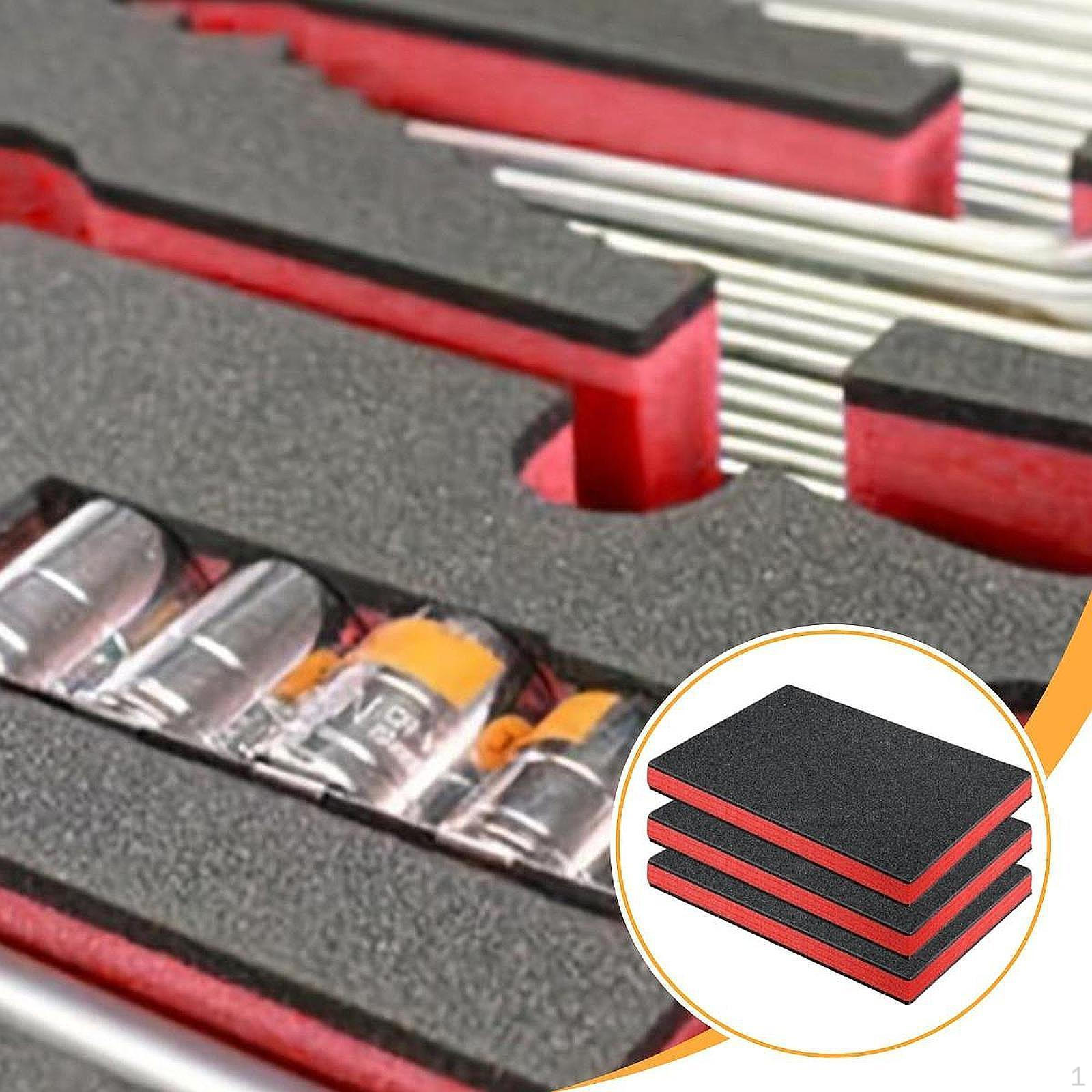 Набор из 3 пенопластовых вставок для , Практичные аксессуары Чехлы для камер 30.5cmx25.5cmx2.5cm