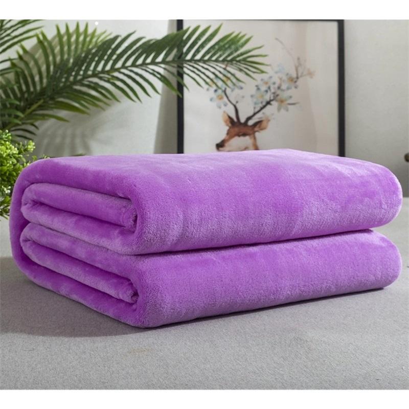 Flannel Blanket Summer Air Conditioning Throw Soft Fleece Office Nap Blanket Single Layer Double Sided Plush All Season Blanket