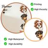 Waterproof PVC Wall Art Cartoon Puppy Sticker, Easy Apply Decal, Creative Fun Party Decorations Dog Pattern Glass Stickers for Bathroom And