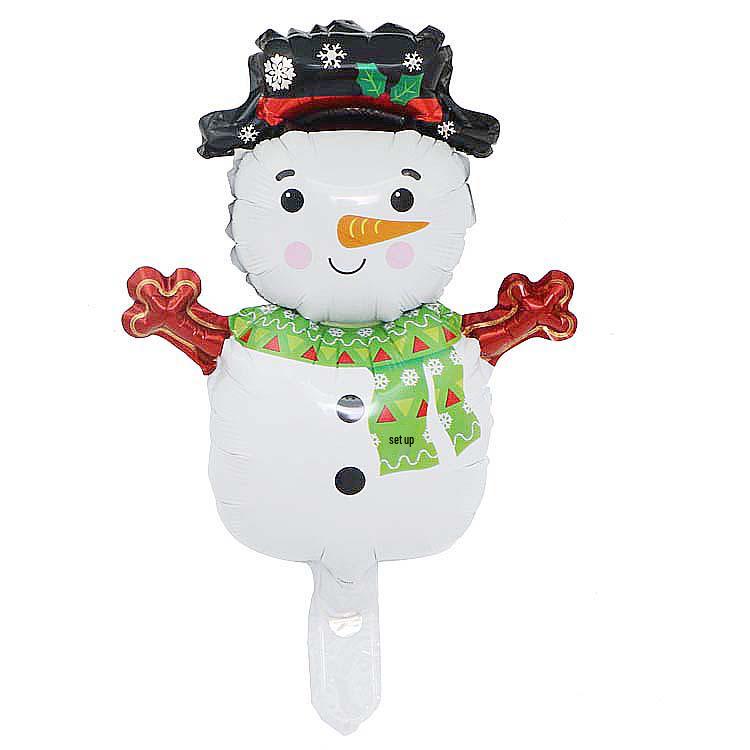 Christmas Decor Set: Snowman, Santa, Snowflake & Tree Balloons