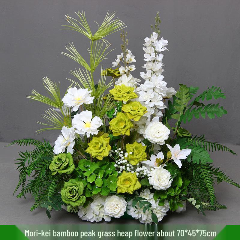 Mori Style Artificial Wedding Floral Aisle Decoration