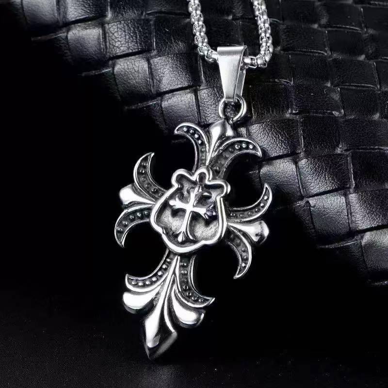 Eagle Wing Pendant Necklace, Men's Punk Streetwear Fashion Jewelry