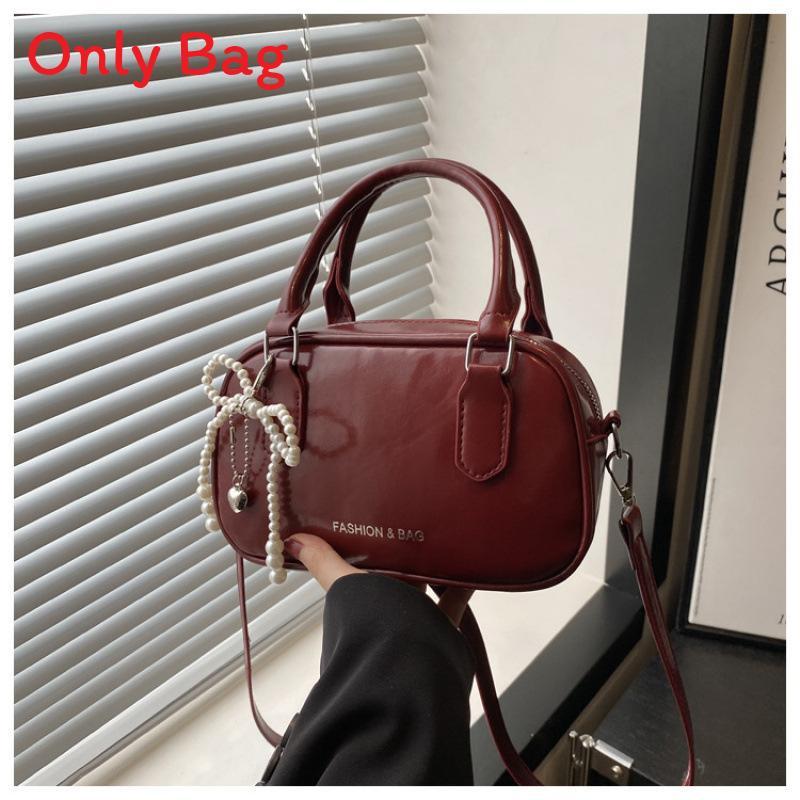 Minimalist Pu Handheld Crossbody Bag With Stitching Detail For Commuting