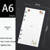 A6 Loose-Leaf Binder Refill: 6-Hole Planner & Budget Notebook Sheets