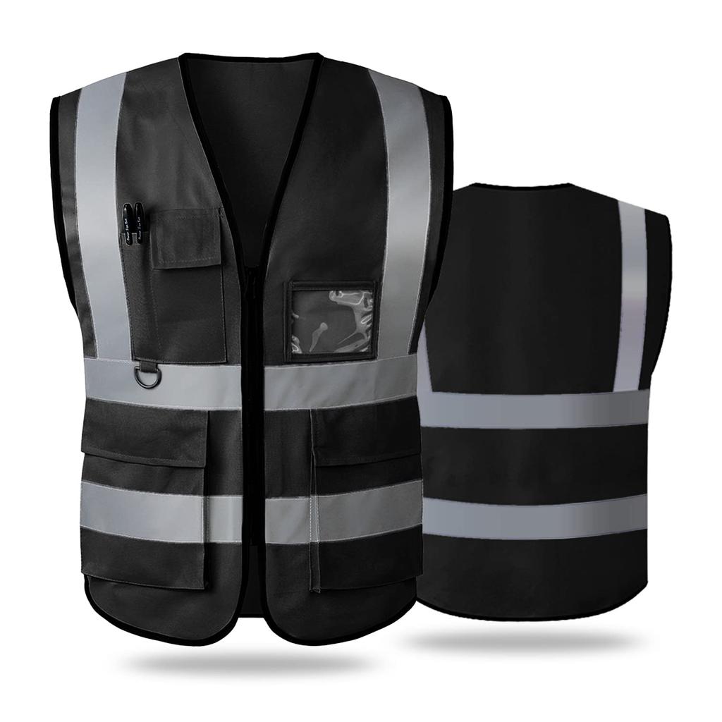 Reflective Vest High-Grade Safety Signal Custom Logo Rider Jacket Vest High Visibility Working Safety Jacket Fluorescent Woman