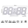 3D Modern Digital LED Wall Clock 24/12 Hour Display Timer Alarm Home USB