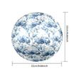 1pc Blue Floral Size 5 Soccer Ball Professional Match Training Football Indoor &Outdoor Sports Ball Lightweight Durable C65147