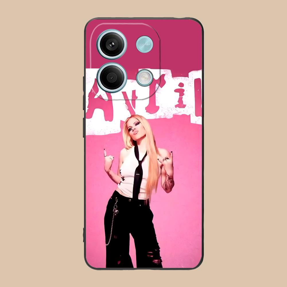 Avril Lavigne Matte TPU Mobile Phone Case for POCO F8 F7 F6 F5 F4 F3 F2 Pro GT C75 C71 C65 C61 C40 Pro Ultra Colorful Cover
