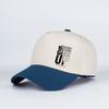 """Niemals aufgeben" Aufdruck Zweifarbig Baseballkappe Verstellbar Unisex Baumwolle Motivierend Sonnenhut"""