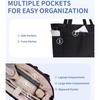 Women Lightweight Puffy Quilted Tote Bag Large Capacity Multi Pocket Soft Shoulder Handbag For Daily Use