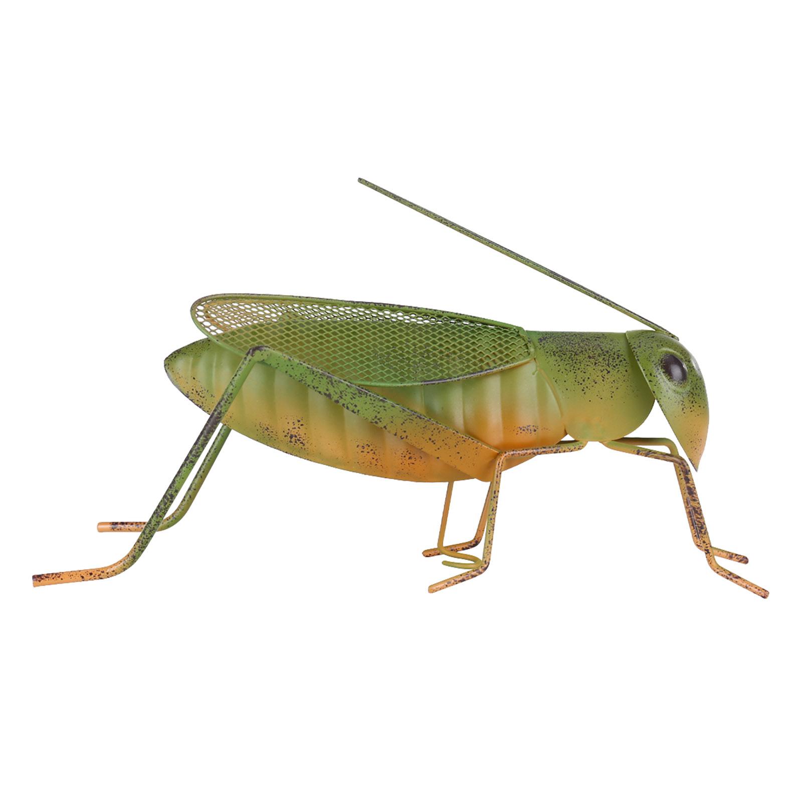 

Tooarts Железный Кузнечик Скульптура Животное Настенный Декор Ручной Работы Ремесло Орнамент Украшение Сада