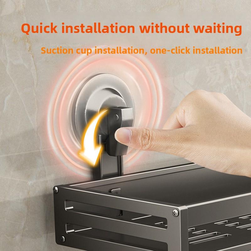 Bathroom Shelf Toilet Suction Cup Wash Rack Bathroom Dormitory Toilet Toothbrush Toiletries