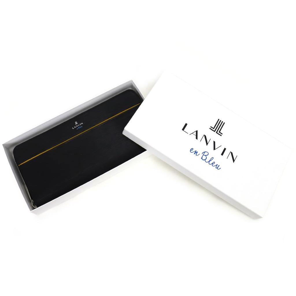 Lanvin en Bleu Round Zip Long Wallet with Coin Purse, Rouge, 516606, White
