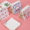 80 Sheets Binder Ring Flipping Flash Card DIY Combinable Study Cards Mini Lined Memo Pad DIY Bookmark Blank Index Cards
