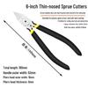 Industrial Pliers Set: 6" Cutting, 5" Diagonal, 8" Electrician's Pliers & Model Scissors