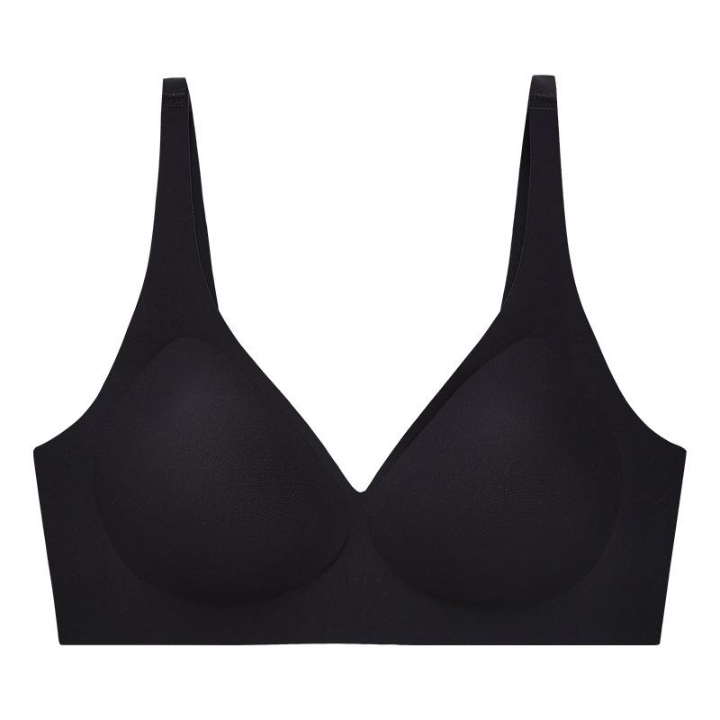 Shishen V Seamless Comfortable Jelly Strip Without Steel Ring Soft Support Gather Anti-sagging Bra