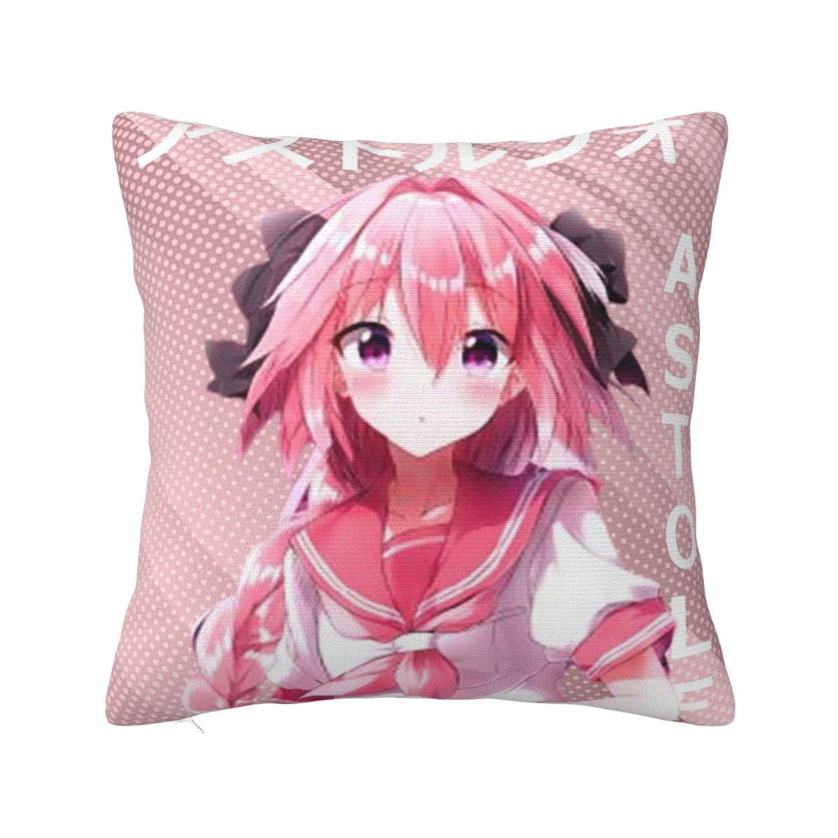 Fate Apocrypha Астольфо Аниме Квадратная Наволочка Чехол для Подушки Наволочка Декоративная Наволочка для Дома Дивана Гостиной 12x12Inch