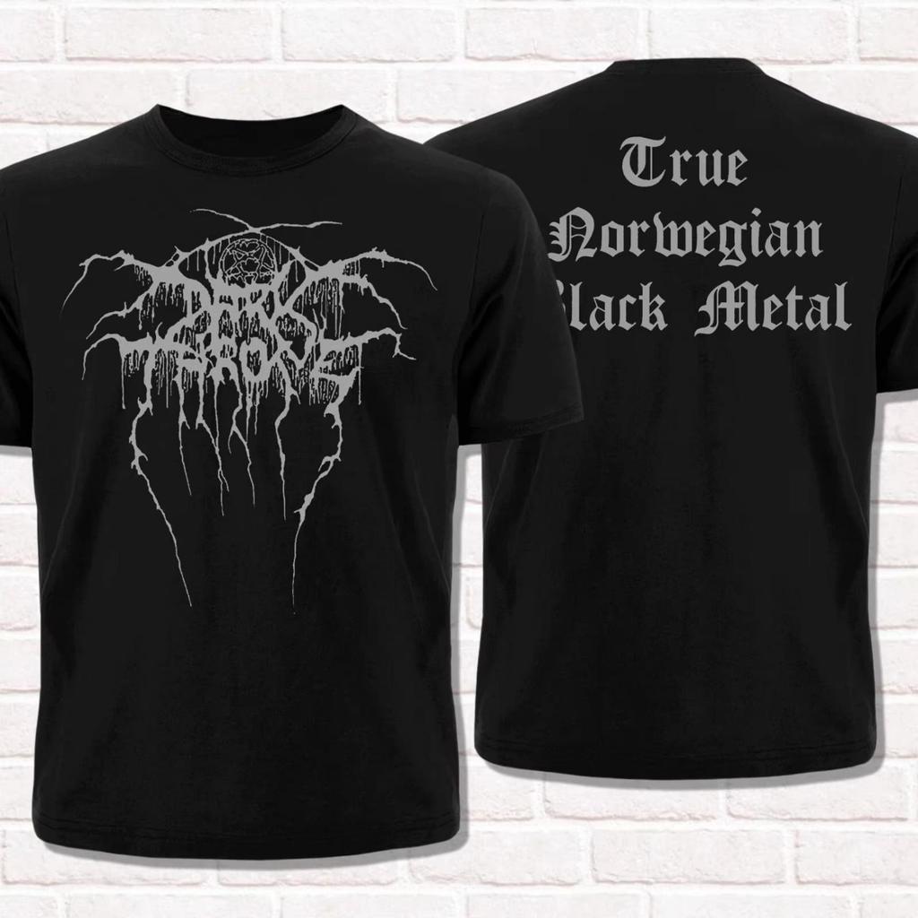 2025 Darkthrone Logo Schwarzes T-Shirt True Norwegian Black Metal T-Shirt Tees Tops Unisex Baumwolle Kurzarm High Street