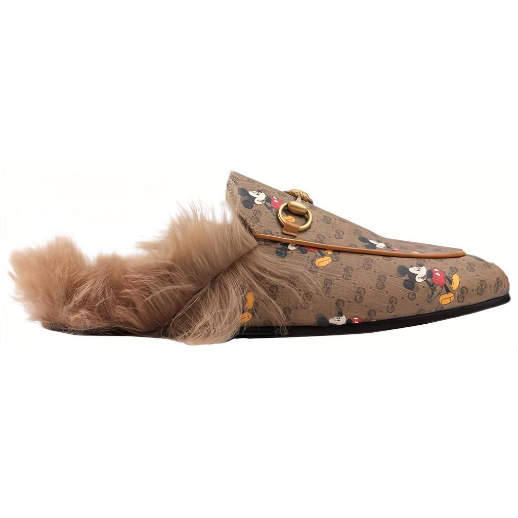 Disney X GUCCI Princetown Casual Shoes Women's Ebony 603467 HWU30 8487