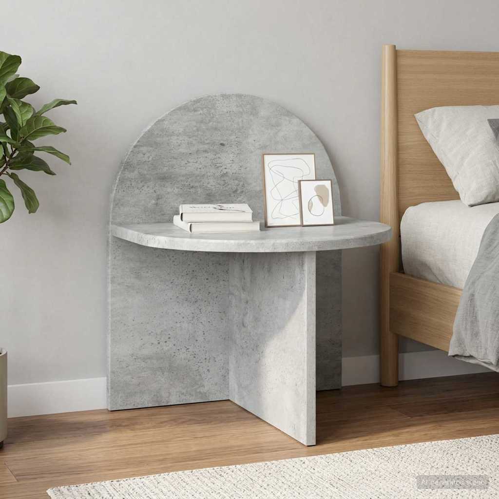 Nightstand Concrete Gray 40 x 35.5 x 45.5 cm Engineered Wood