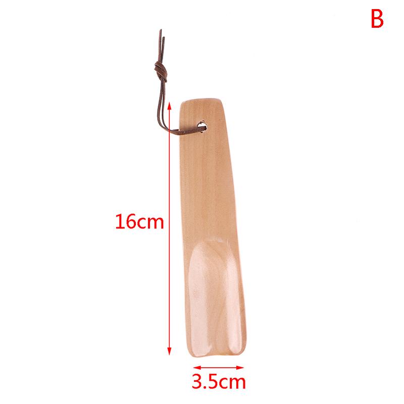 1 szt. Solidna drewniana łyżka do butów Naturalna drewniana łyżka do butów Podnośnik do butów Przenośny