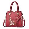 Luxus-Stickerei-Handtasche für Damen PU-Leder Quaste Umhängetasche Designer-Henkeltasche Marke Damen-Schultertasche bolso