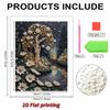 5D DIY Frameless Pearl Painting Trees and Flowers Pattern Painting Kit Suitable for Home Living Room Bedroom and Other Wall Decoration Art Paintings