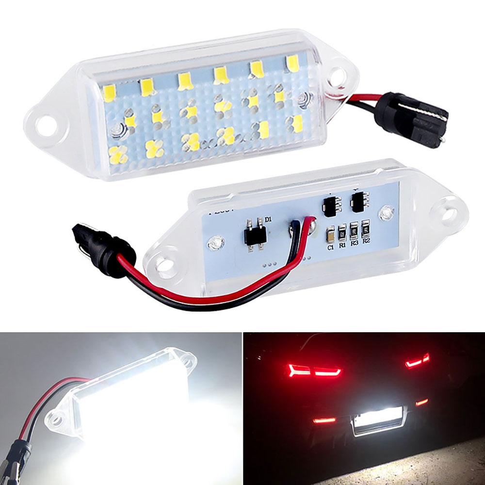 1 Pair White LED Licence Plate Light 8341A099 For Mitsubishi Lancer 2003-2017