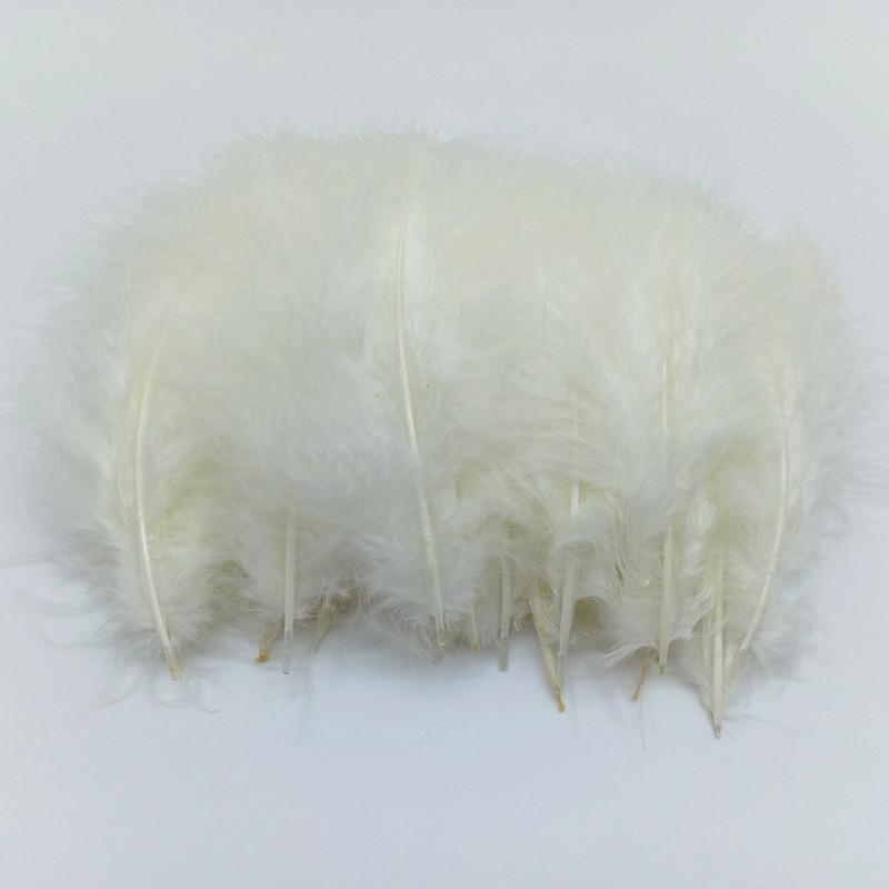 20Pcs Turkey Marabou Feathers Plumes DIY Creative Leisure Decoration Wedding Carnival Handicrafts Accessories Fly Tying Material
