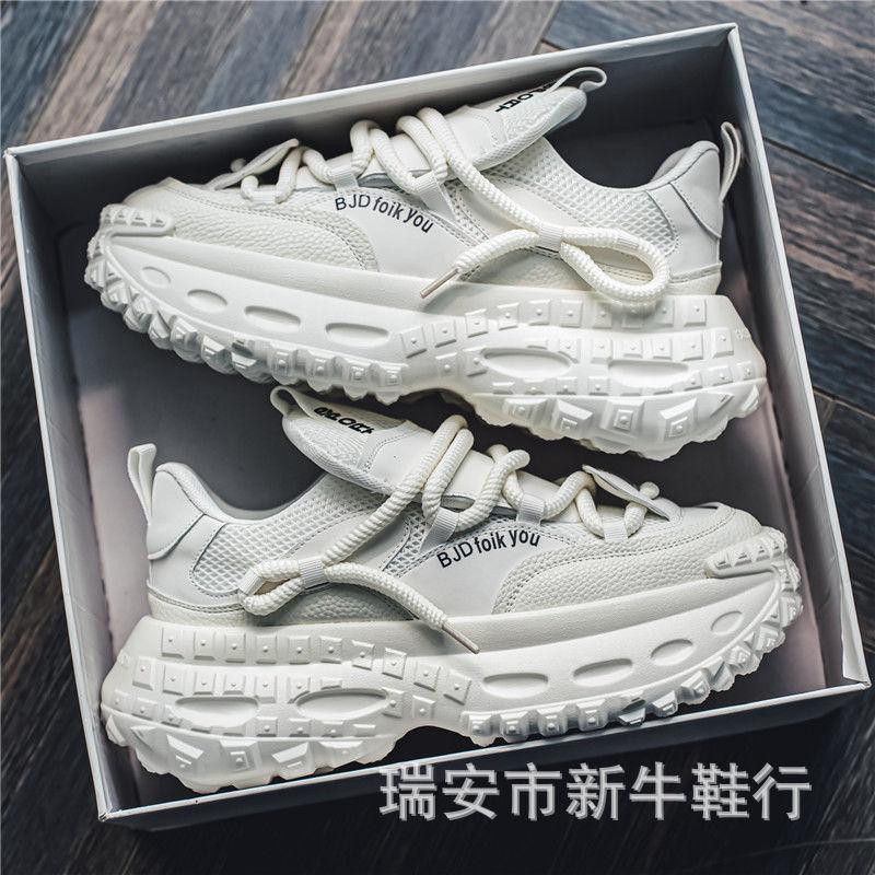 

Men s shoes 2024 summer new breathable lightweight low-top trendy sports and leisure shoes men s platform dad shoes dad 39