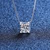 925 Silver Necklace for Women with 5A Zircon Pendant Wedding Engagement Party Jewelry Gift Box Chain