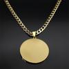 SAINT MICHAEL Archangel Crystal Hip Hop Necklace for Men Women Stainless Steel Rhinestone Big Pendant Necklaces Jewelry NZZZ506