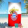 Beach Towel with FC Bayern München logo Pattern - soft,absorbent,machine washable Lightweight&Modern,swimming,Travel Essentials
