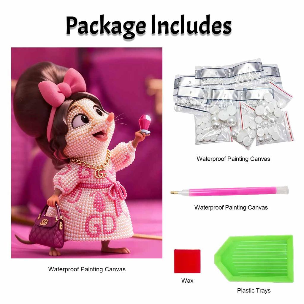 Disney Pearl Painting Painting Kit Glamorous Pearl Art Home Decor Handmade Gift DiamondJewelry 128 characters.